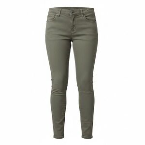 Loft Skinny Ankle Pants Womens 00 Green Khaki Flat Front Chino Modern Marisa